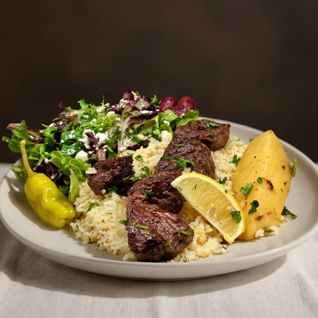 Beef Shish Kabob.