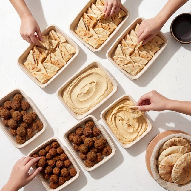 Falafel + Hummus.