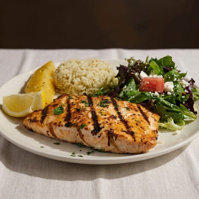 Grilled Salmon.